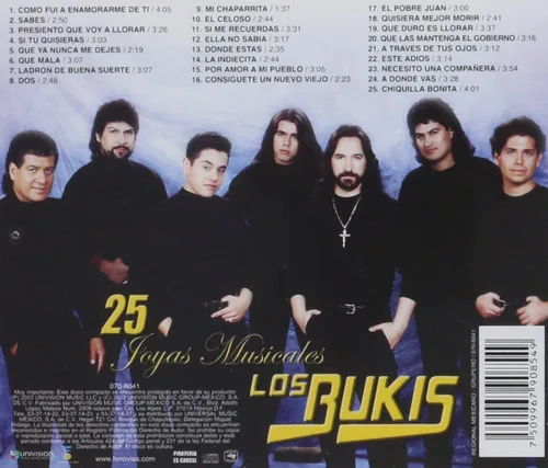Miniatura 2 de Los Bukis 25 Joyas Musicales Edicion Limitada