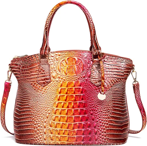 Miniatura 21 de Makcr Joacbv Bolso Satchel para Mujer Bolso Bandolera Largo Elegante Bolso Tote Asa Superior Cuero Vegano Bolsos de Mano para Damas Patrón en Relieve