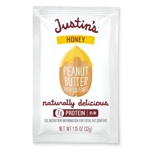 Miniatura 11 de Justin's - Mantequilla de maní con miel en paquetes para apretar, sin gluten, sin transgénicos, fuente responsable, paquete de 10