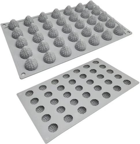 Miniatura 9 de mostsom Molde de Silicona 3D de Frambuesa de 35 Cavidades para Fondant Chocolate Dulces Pasta de Goma Arcilla Polimérica Resina Cocina Horneado