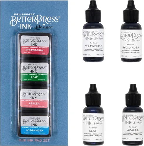Miniatura 10 de Spellbinders BetterPress - Paquete de bloc de tinta y reinkers (Desert Sunset)