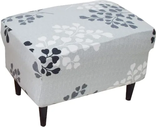 Miniatura 23 de Eco-Ancheng Funda elástica para silla, funda otomana rectangular de almacenamiento, funda otomana para reposapiés, fundas otomanas para taburete