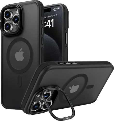 Miniatura 50 de Funda magnética fuerte para iPhone 12 Pro Max [Protección de grado militar de 10 pies] Compatible con MagSafe, funda protectora a prueba de golpes