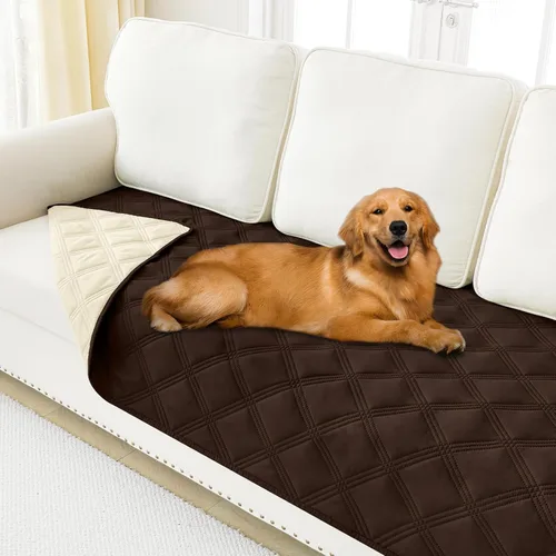 Miniatura 131 de Smiry Funda Impermeable para Cama de Perro, Manta Suave Reversible para Mascotas, Lavable a Prueba de Fugas para Gatos y Perros, Funda para Sofá