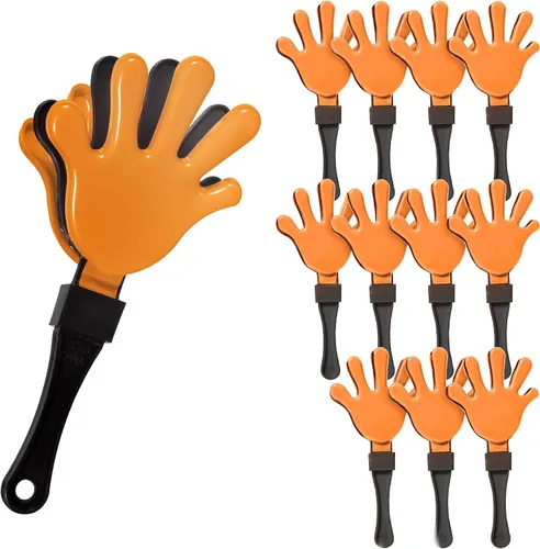 Miniatura 15 de Windy City Novelties Paquete de 12 mini pinzas de mano de 7 pulgadas, ruidosos de plástico para juegos deportivos, rallyes de pep, portones traseros