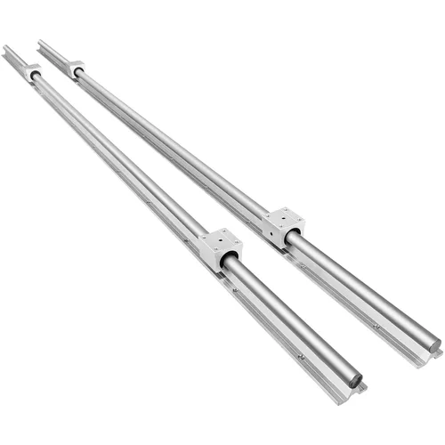 Miniatura 9 de OrangeA - Riel lineal 2 piezas SBR16-78.740 in, 2 rieles de guía lineal y 4 bloques de rodamientos de carro, kit de riel CNC Diapositiva lineal