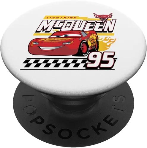 Cars - Calcomanía de Rayo McQueen PopSockets intercambiables PopGrip