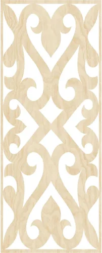 Miniatura 2 de Keene Paneles de pared decorativos de madera con calado, 9 3/8 pulgadas de ancho x 24 3/8 pulgadas de alto x 1/4 de alto, abedul