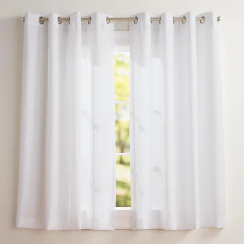 Miniatura 22 de Exclusive Home Loha - Par de paneles de cortinas de lino con ojales, 54 x 63 pulgadas, color beige