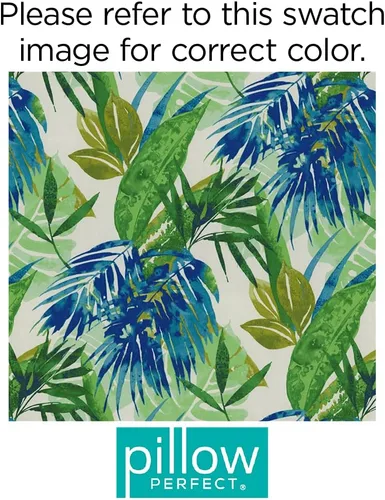 Miniatura 4 de Pillow Perfect Tropic - Cojín floral para sofá de interior/exterior con lazos, resistente a la intemperie y a la decoloración, 18 x 45 pulgadas