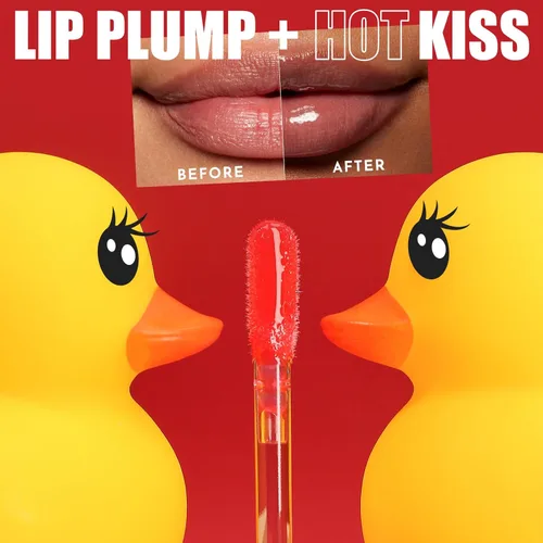 Miniatura 2 de Duck Lip Plumper Glow - Aceite hidratante para labios con grasa y brillo para labios que hacen que los labios sean más llenos (01)