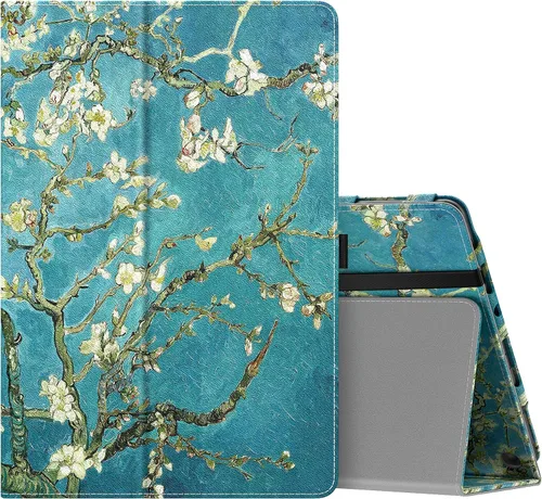 Miniatura 32 de MoKo - Funda para tablet Kindle Fire HD 10 y 10 Plus (11.ª generación, versión 2021), diseño delgado y plegable con función de encendido y apagado
