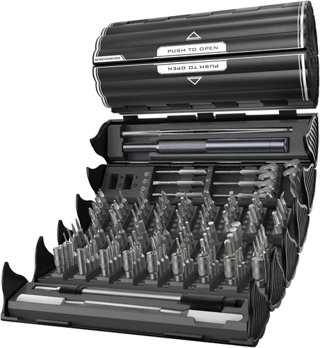 Miniatura 11 de AXTH Juego de destornilladores pequeño 25 en 1 de precisión, kit de herramientas de reparación mini magnético profesional para teléfono