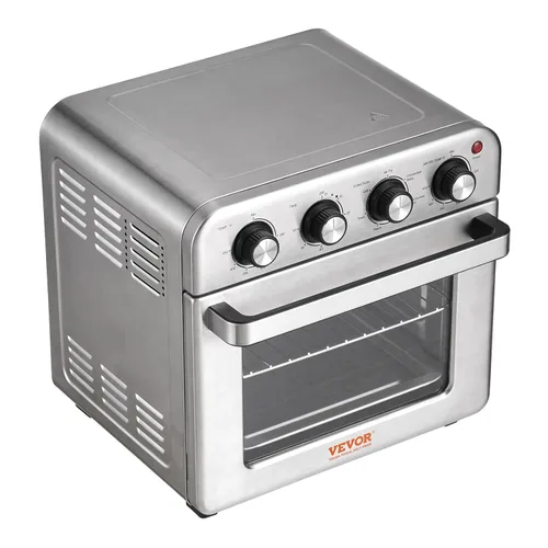 Miniatura 9 de VEVOR Horno tostador con freidora de aire 7 en 1, horno de convección de 18 L, horno tostador de acero inoxidable de 1800 W, combo de encimera