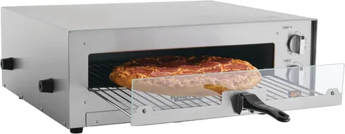 Miniatura 2 de Kratos 29M-037 16" Horno de pizza eléctrico comercial para encimera, 120V, 1700 vatios, horno de pizza de acero inoxidable con puerta de vidrio