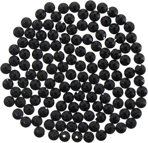 Miniatura 2 de Preciosa Viva Rhinestones - Sin Hotfix Flatback - Jet - SS20 (0.197 in) - Elige tu cantidad (72)