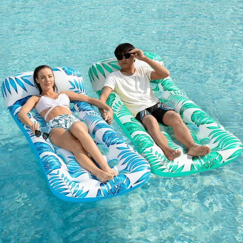 Miniatura 9 de Jasonwell Flotador inflable para piscina, flotadores, balsas para adultos, tumbona flotante, bronceador solar, flotadores de agua fría, natación