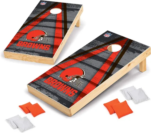 Miniatura 20 de Wild Sports - Set para jugar al cornhole (meter sacos pequeños en un agujero) con tablero de madera de 2 x 4 pies y 8 sacos con frijoles, diseño