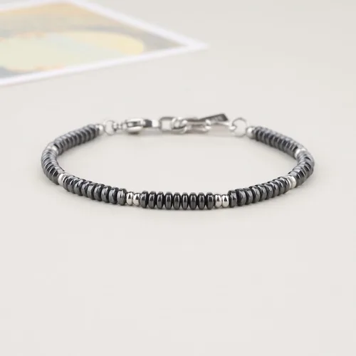 Miniatura 5 de GAVU Pulsera de cuentas de hematita para hombre