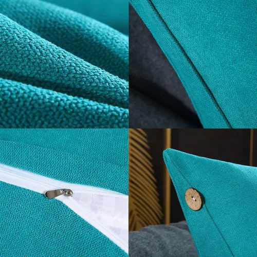 Miniatura 7 de Almohada de lectura y televisión, almohada de cuña de espalda con almohada ajustable para el cuello y bolsillos, almohada de lectura para reposo
