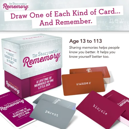 Miniatura 2 de Storymatic Rememory - Indicación de escritura y mensaje de memoria - Tarjetas de conversación para familiares y amigos