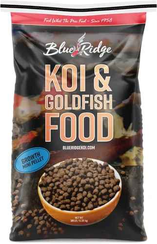 Miniatura 12 de Blue Ridge comida para peces Koi 2 libras - Fórmula de crecimiento mini para peces Koi, comida para peces dorados, comida premium para peces