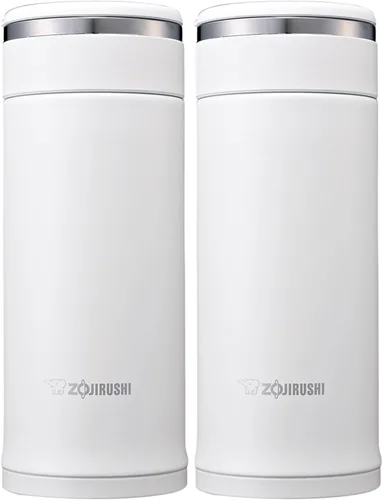 Miniatura 7 de Zojirushi SM-JE36-RC - Botella de agua con tornillo, taza de acero inoxidable, 12.2 onzas líquidas (0.36 L), color rojo transparente