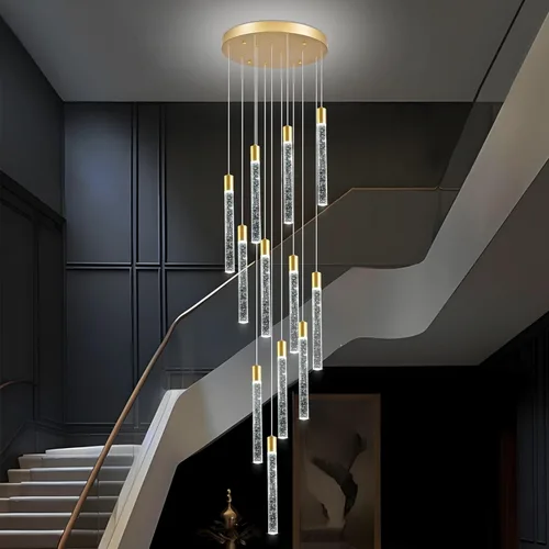 Miniatura 33 de Iluminación Colgante para Isla de Cocina, Lámpara de Araña para Techo Alto, Accesorios de Iluminación de Lámpara de Araña Moderna, Lámpara de Araña
