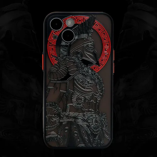 Miniatura 13 de Cool Gladiator - Funda para teléfono con relieve 3D, compatible con iPhone 7/8/SE, transparente esmerilado y moderno