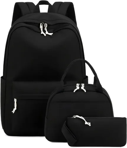 Miniatura 76 de Bluboon Juego de mochila para adolescentes, mochila escolar para niñas, lonchera y lápices, bolsas para estudiantes, 3 en 1, rosa-3 juegos, Escuela