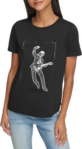 Miniatura 5 de Karl Lagerfeld Paris Women's Logo Tee Top