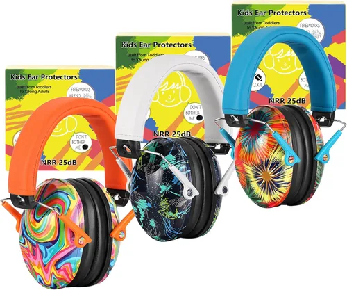 Miniatura 11 de PROHEAR 032 2.0 Auriculares con cancelación de ruido para niños, reducción de ruido de 25 dB, orejeras sensoriales ajustables de protección de oídos