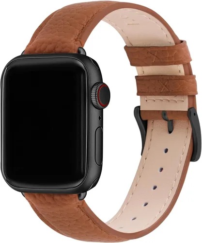 Miniatura 10 de Fullmosa Correas de cuero compatibles con Apple Watch Band de 1.49, 1.57, 1.61, 1.65, 1.73, 1.77 y 1.77 pulgadas, correa elegante para iWatch Series