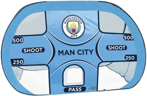 Miniatura 2 de Hy-Pro Manchester City F.C. - Portería de fútbol desplegable 2 en 1 de 4 x 3 pies, red de fútbol portátil con bolsa de transporte