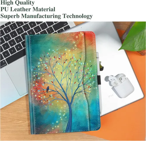 Miniatura 7 de Vimorco Funda para iPad de 9ª/8ª/7ª generación de 10.2 pulgadas, para iPad Pro de 10.5 pulgadas, para iPad Air de 3ª generación con soporte