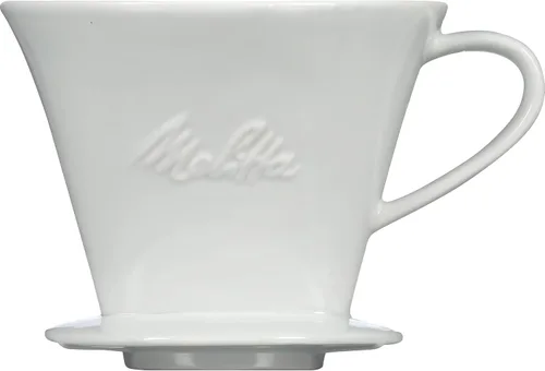 Miniatura 3 de Melitta No 2 - Cafetera de porcelana de una sola taza, color blanco