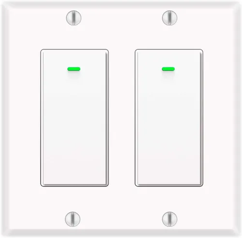 Miniatura 8 de Interruptor inteligente, interruptor de luz inteligente WiFi compatible con Amazon Alexa y Google Home, necesita cable neutro, con control remoto
