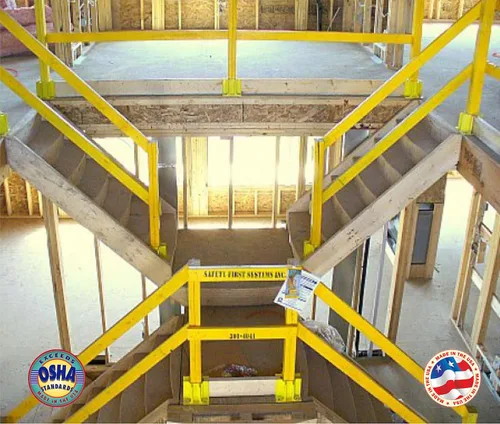 Miniatura 3 de Safety Boot SB024-B - Base de barandilla amarilla compatible con OSHA con ranuras para puntera (24 unidades)