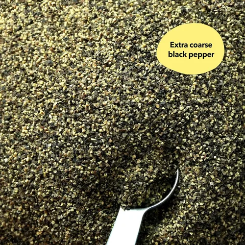 Miniatura 4 de Spiceology - Pimienta negra extra gruesa - Uso en: carne de res, cerdo, pollo, pescado, caza o verduras - 16 pimienta molida de malla - Pimienta a
