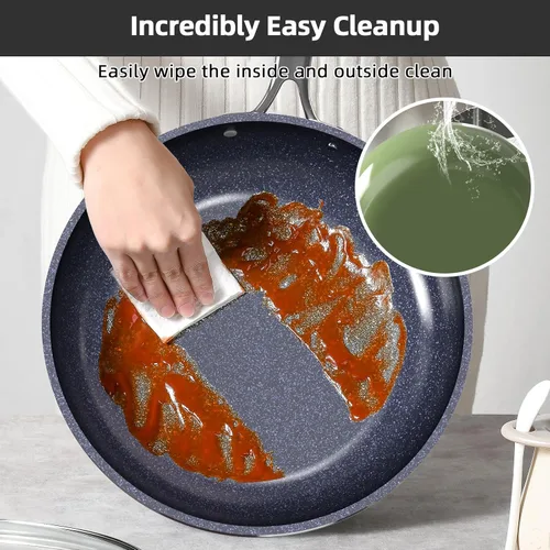 Miniatura 6 de Nuwave Lux - Juego de utensilios de cocina forjados ligeros de 13 piezas, sin PFAS, revestimiento de cerámica saludable G10 Duralon, ultra