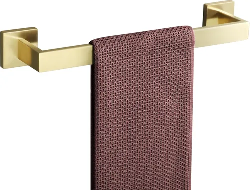 Miniatura 13 de Alise Toallero negro, toallero de 16 pulgadas para baño, toallero de acero inoxidable SUS304 montado en la pared, colgador de toallas resistente
