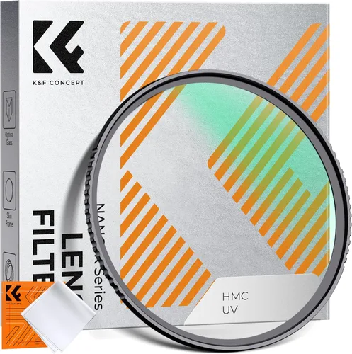 K&F CONCEPT 67 mm Filtro de Protección de Lente MCUV 18 Multi-Capa Filtro UV de Lente de Cámara Ultra Delgado con Paño de Limpieza (Serie K)
