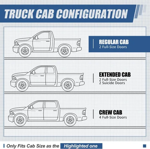 Miniatura 8 de Auto Dynasty - Estribos compatibles con Ford F-150 2004-2014 con cabina estándar, estribos laterales de acero inoxidable con barras Nerf, barras