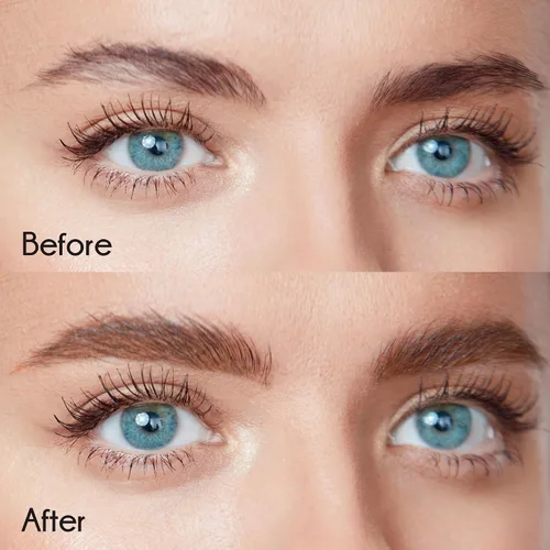 Miniatura 6 de Ruby Kisses GoBrow - Lápiz de cejas, afilable, de larga duración, lápiz de madera para cejas de aspecto natural, paquete de 3 (marrón chocolate)