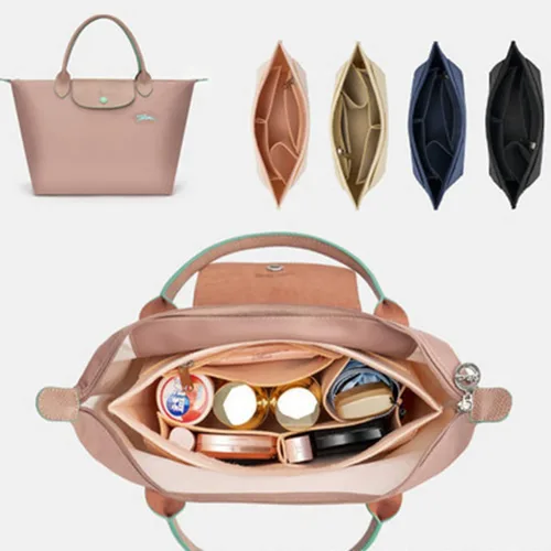 Miniatura 5 de Lckaey organizador tote para bolso longchamp inserto organizador monedero inserto 1028azul marino-S