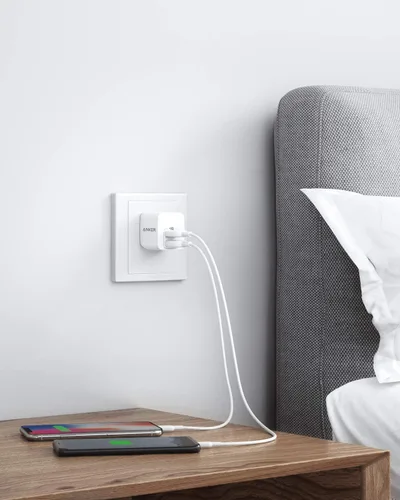 Miniatura 7 de Anker - Paquete de 2 unidades de bloque de carga USB A de 12W con dos puertos y enchufe plegable, caja de carga, cubo para iPhone 16 15 14 13 12 Pro
