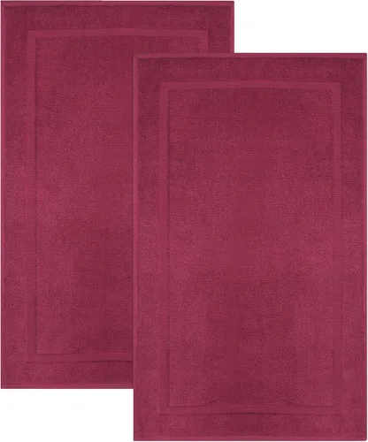 Miniatura 18 de COTTON CRAFT Tapete para bañera – Azulejo esculpido, 100% algodón, ultra absorbente, de baja pelusa, 1000 GSM, tapete de baño de lujo – Alfombra
