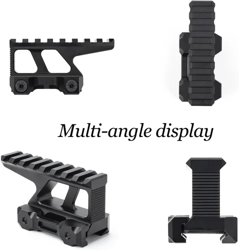 Miniatura 6 de NOBUHIRO Picatinny Riser Mount, 1.5" High Profile 8 Slot 3.35" Rail Red Dot Riser Mount for Red Dots Sight, Scopes, and Optics, Fit for 20mm