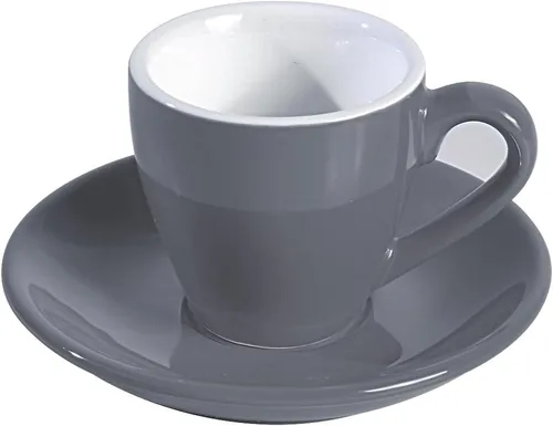 Miniatura 8 de Taza de café espresso de porcelana ionEgg con platillo, taza de café expreso, 80ml/2.7Oz, verde