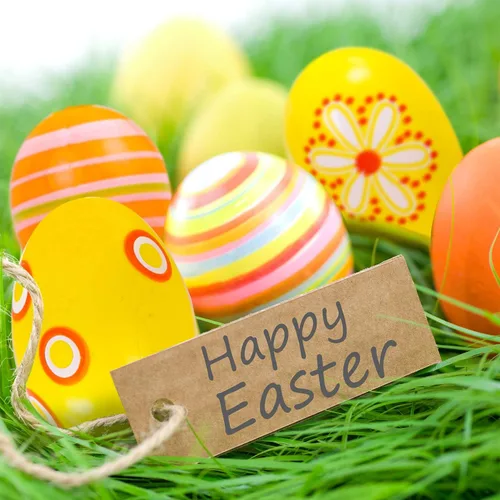 Miniatura 5 de Elcoho - Huevos colgantes de Pascua, de plástico, ornamentos para la Pascua, decoración de Pascua, estilos al azar